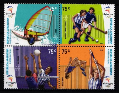 Argentinien 2601-2604 postfrisch Viererblock / Olympia #JA568