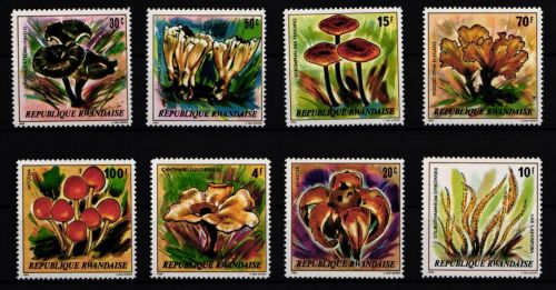 Ruanda 1051-1058 postfrisch Pilze #JA673