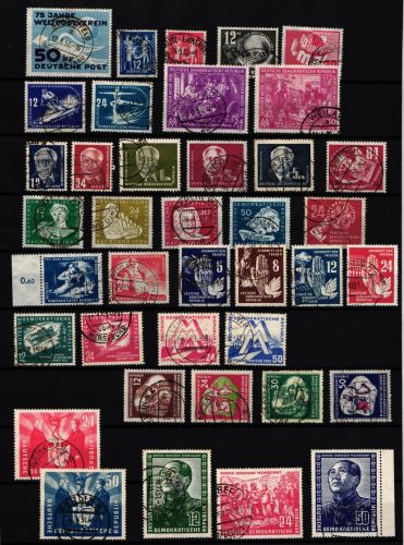 DDR Lot aus Jahrgang 1949-1951 gestempelt #JB588