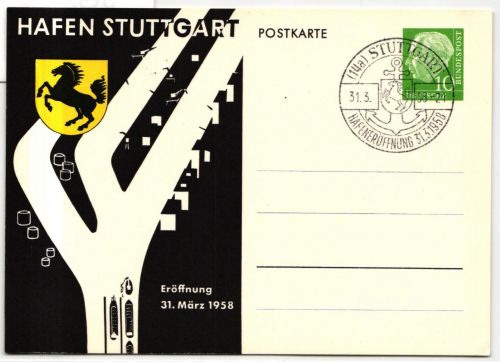 BRD Bund PP 8/11 als Privatganzsache Stuttgart #JG279