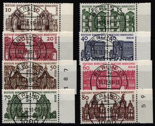 Berlin 242-249 gestempelt als waagerechtes Paar #JL094