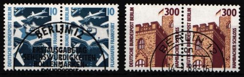 Berlin 798-799 gestempelt als waagerechte Paare #JL157