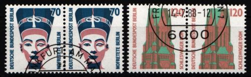Berlin 814-815 gestempelt als waagerechte Paare #JL161