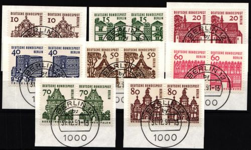 Berlin 242-249 gestempelt