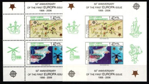 Türkisch-Zypern Block 24A - 24B postfrisch #JG859