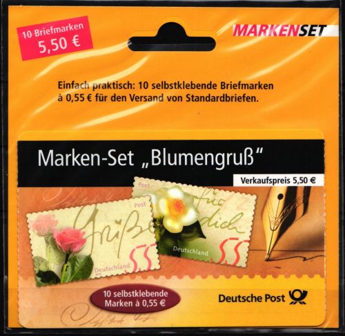 BRD Bund MH 55 postfrisch als Markenheftchen im Blister #JG926