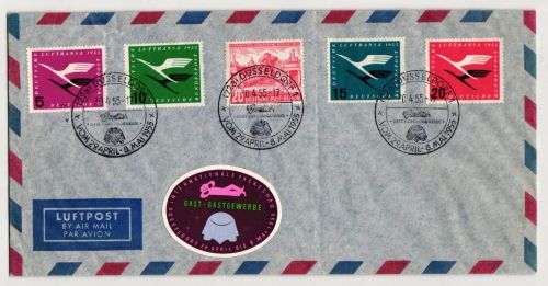 BRD Bund 205-208 auf Brief ungelaufen mit Sonderstempel #JN254