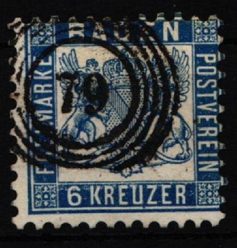 Baden 19 b gestempelt