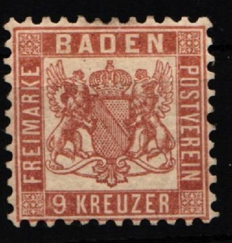 Baden 20 b mit Falz