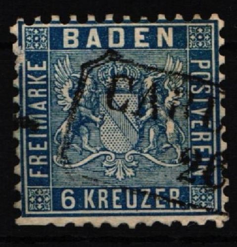Baden 14 a gestempelt