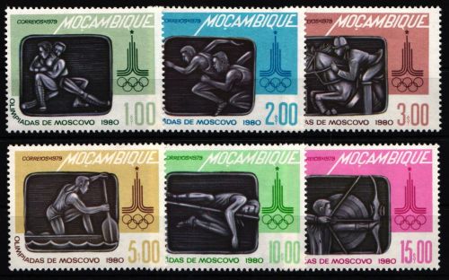 Mocambique 687-692 mit Falz #JO147