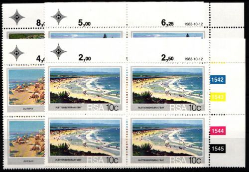 Südafrika 638-641 postfrisch als Viererblock mit Eckrand #JO428