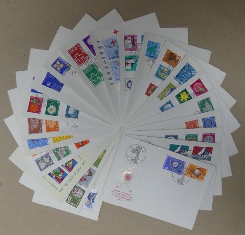 Schweiz Lot mit ca. 58 verschiedene FDC aus 1962-1970 #IM679