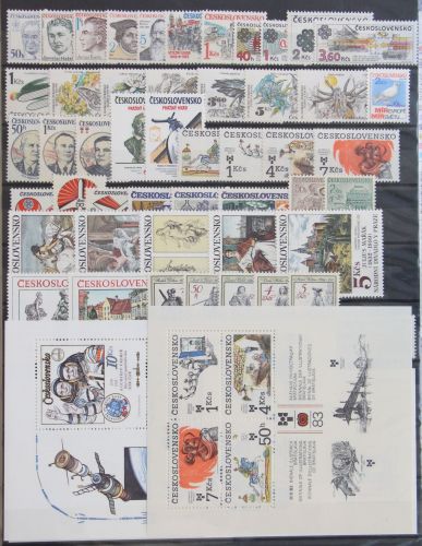 Tschechoslowakei Jahrgang 1983 kpl. postfrisch #JJ644