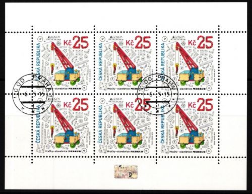 Tschechische Republik 846 gestempelt als Kleinb. mit Ersttagsstempel CEPT #JI261