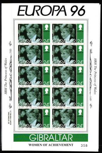 Gibraltar 755-758 postfrisch Kleinbogensatz / Königshaus #JH577