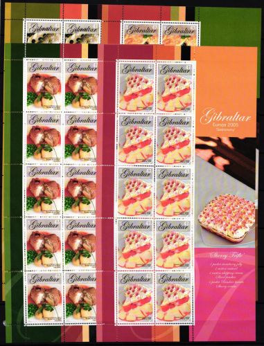 Gibraltar 112-1125 postfrisch Kleinbogensatz / Gastronomie #JH617