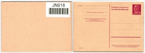 DDR P 65aII DV als Ganzsache ungebraucht, DV: III/18/97 #JN918