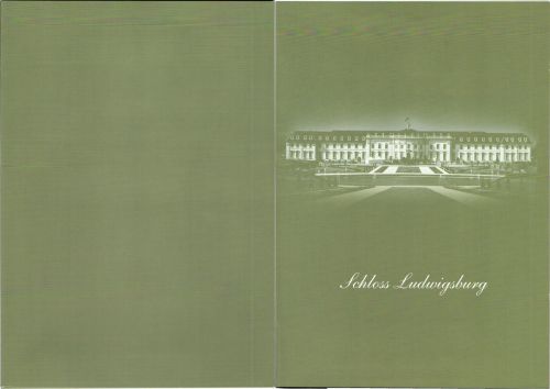 BRD Bund Schmuckmappe Ludwigsburg Sonderausgabe der D. Post gestempelt #JN953