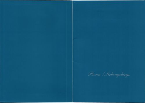 BRD Bund Schmuckmappe Siebengebirge Sonderausgabe der D. Post gestempelt #JN954