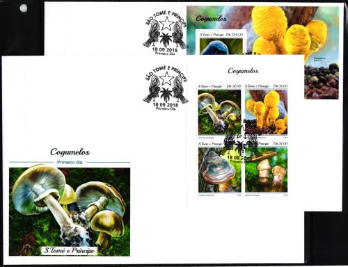 Sao Tome e Principe 7813-7816, Block 1411 gestempelt Kleinbogen als FDC #JA921