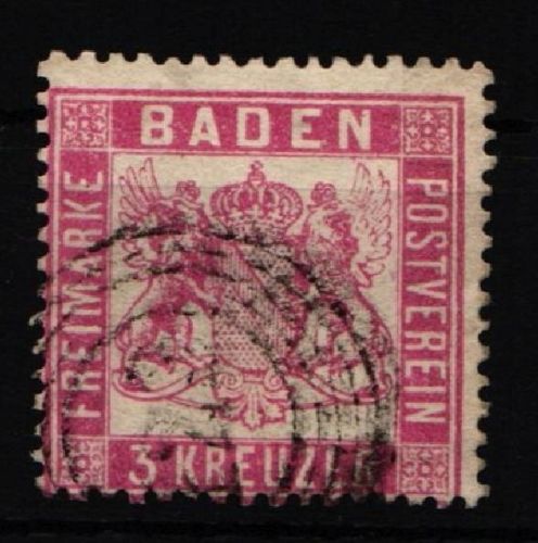 Baden 16 gestempelt