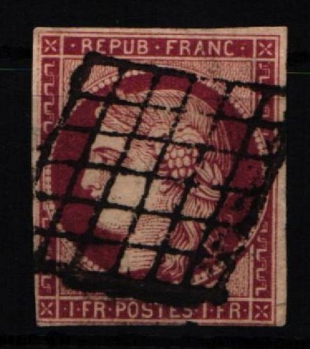 Frankreich 7 gestempelt