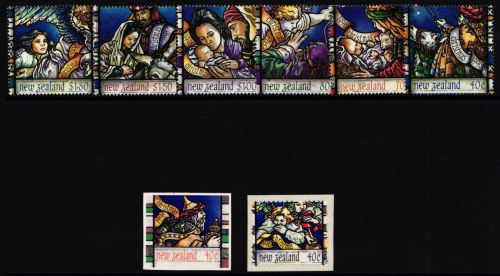 Neuseeland 1549-1554 und 1555 und 1556 postfrisch Weihnachten #II053