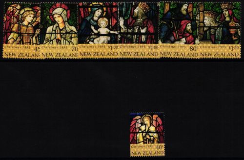 Neuseeland 1435-1440 und 1474 postfrisch Weihnachten #II054