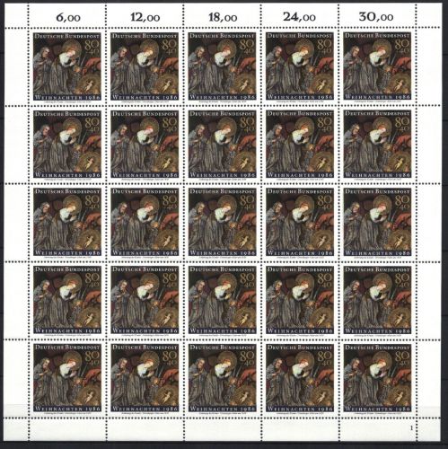 BRD 1303 postfrisch als Bogen #JK039