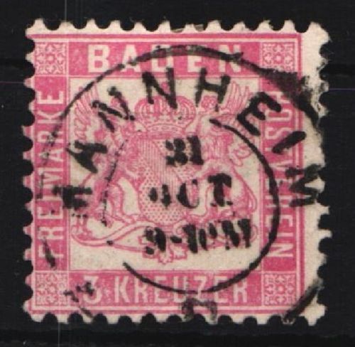 Baden 18 gestempelt #JQ244