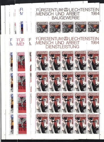 Liechtenstein 849-860 postfrisch als Kleinbogen #JI666