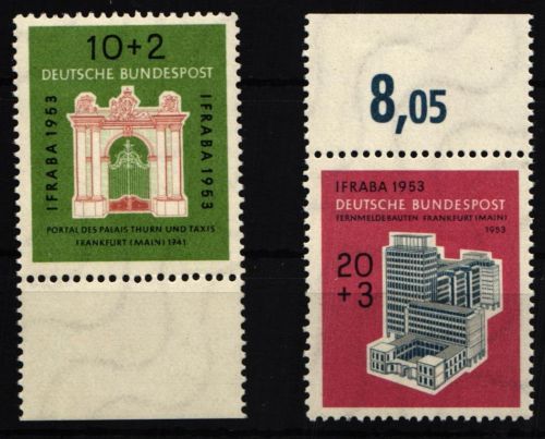 BRD Bund 171-172 postfrisch vom Rand #JR085