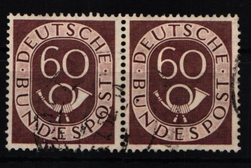 BRD Bund 135/135 gestempelt waagerechtes Paar #JR176