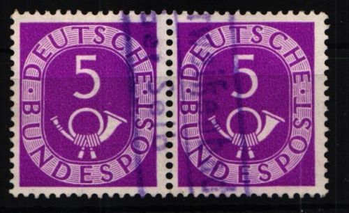 BRD Bund 125/125 gestempelt waagerechtes Paar #JR195