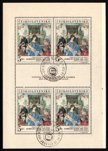 Tschechoslowakei 1805 gestempelt als Kleinbogen, Ersttagssonderstempel #JI583