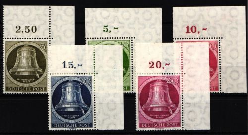 Berlin 82y-86 postfrisch vom Eckrand, teilweise geprüft Schlegel BPP #JR251