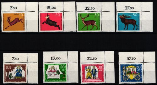 Berlin 291-298 postfrisch vom Eckrand, 1966 ohne Dauerserien #JR422