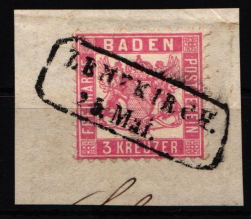 Baden 18 gestempelt VE "Lenzkirch" #JR585