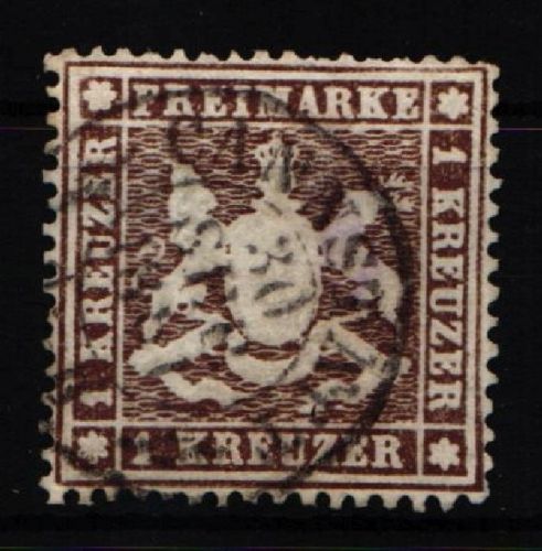 Württemberg 16y gestempelt signiert Rohn, leichte Mängel #JT203