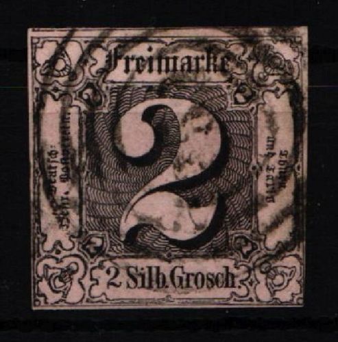 Thurn & Taxis 5 gestempelt