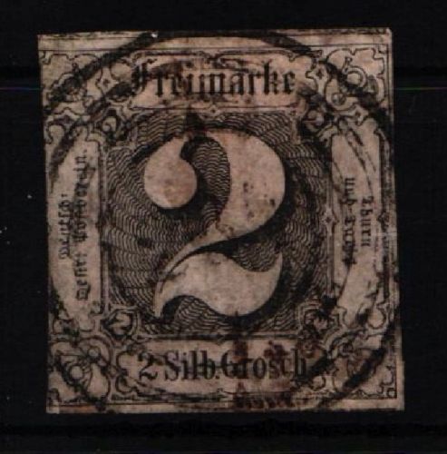 Thurn & Taxis 5 gestempelt