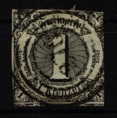 Thurn & Taxis 7 gestempelt