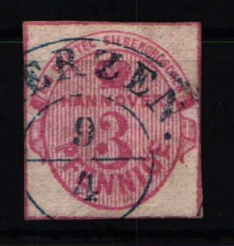 Hannover 13 gestempelt Mängel #JT391