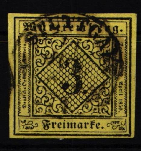 Württemberg 2 gestempelt