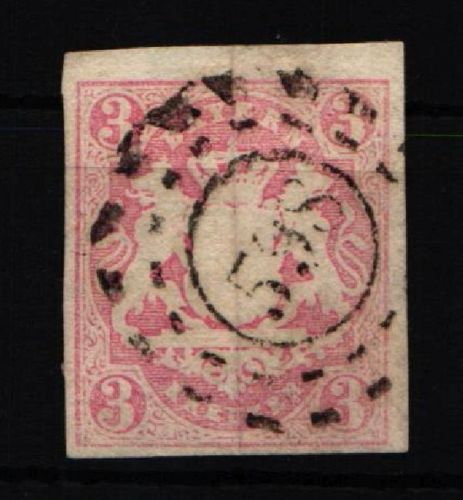 Bayern 15 gestempelt Prachtstück extrem breitrandig #JT595