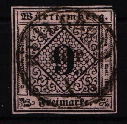 Württemberg 4 gestempelt