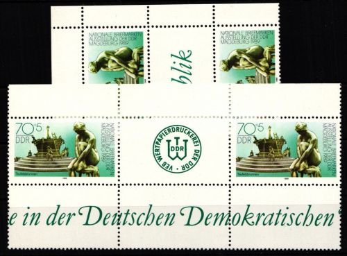 DDR 3266 ZW + 3266 ZS postfrisch Zwischensteegpaare #JU199