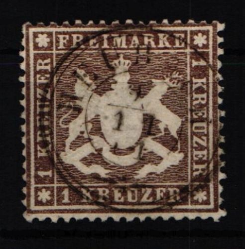 Württemberg 16y gestempelt gut gezähnt #JX039