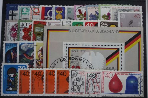 BRD Jahrgang 1974 mit 791-825 gestempelt #BRD-O-1974